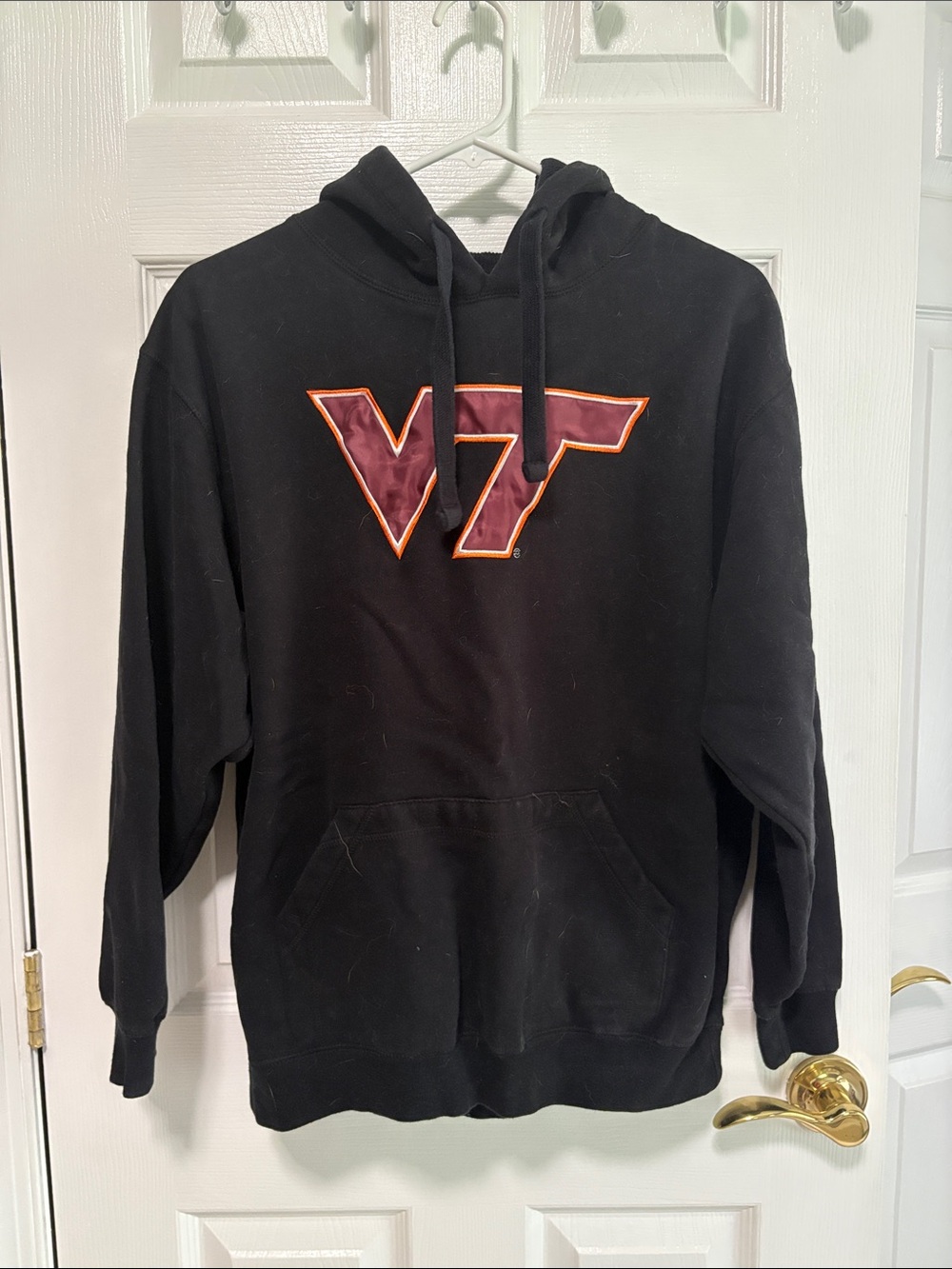 Black VT Logo Pullover Hoodie